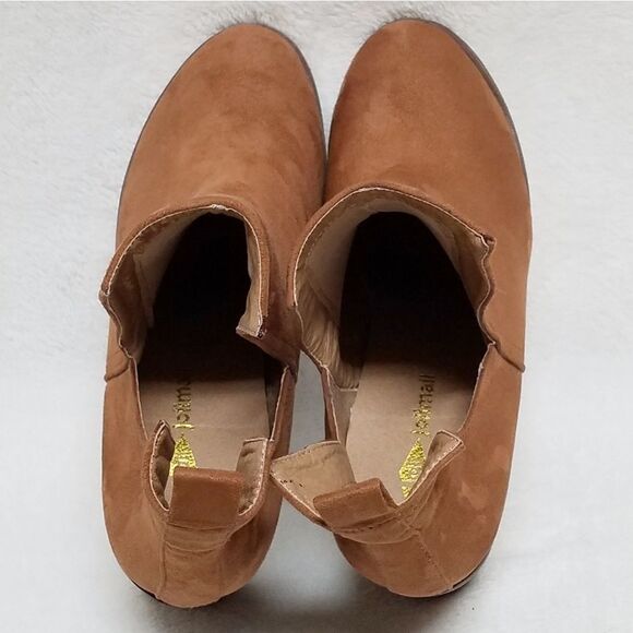 JOLIMALL Chesnut Brown Cut Out Heeled Booties 10 - Picture 8 of 13